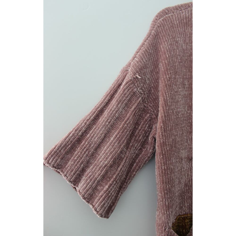 Moth By Anthropologie Womens Chunky Knit Sweater Pink Size S Pre-Owned - Picture 5 of 11
